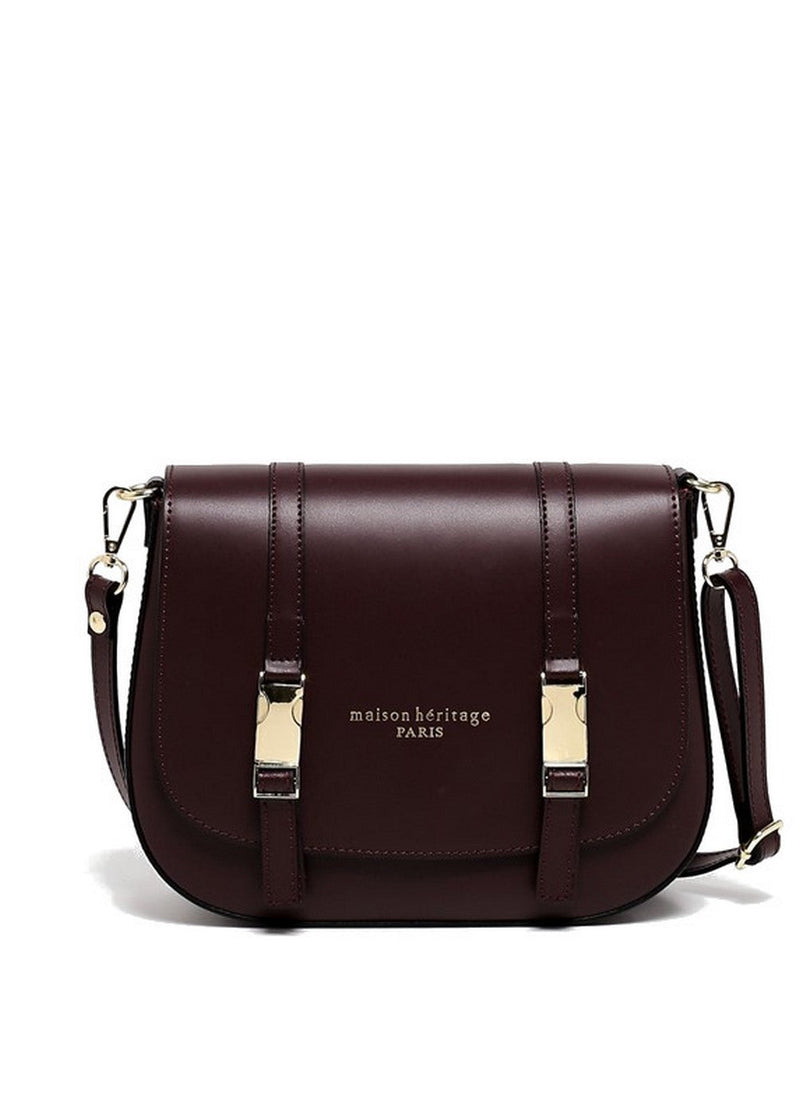 Bolso Messenger Tex Burdeos - Mujer BESACE BAG Maison Heritage