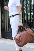 Sac Bowling Week Marron - Homme SAC BOWLING Maison Heritage