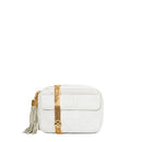 sac de seconde main camera chanel en cuir blanc face