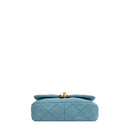 sac de seconde main 19 chanel en cuir bleu bas