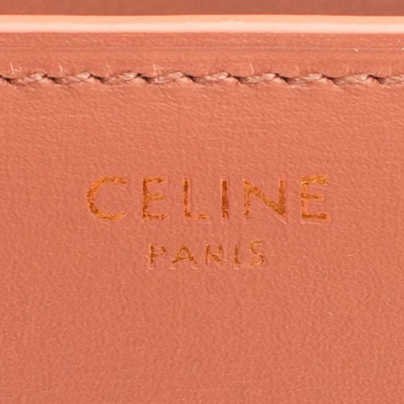 sac de seconde main classic céline  en cuir rose label