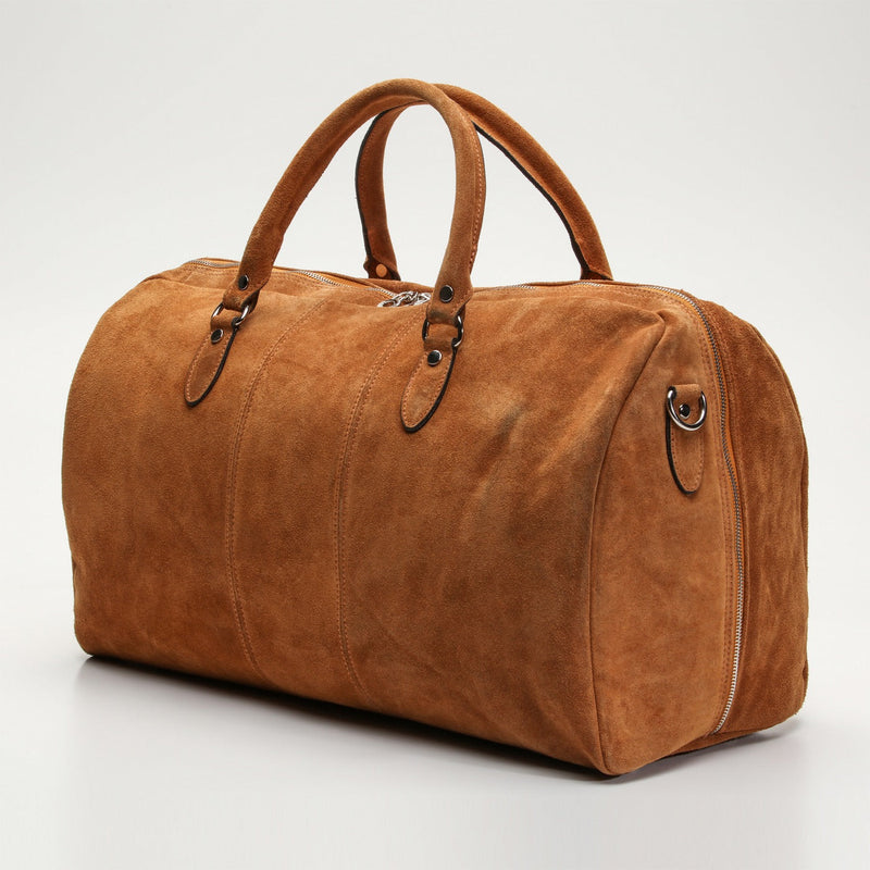 Sac De Voyage Week Daim Camel - Homme SAC DE VOYAGE Maison Heritage