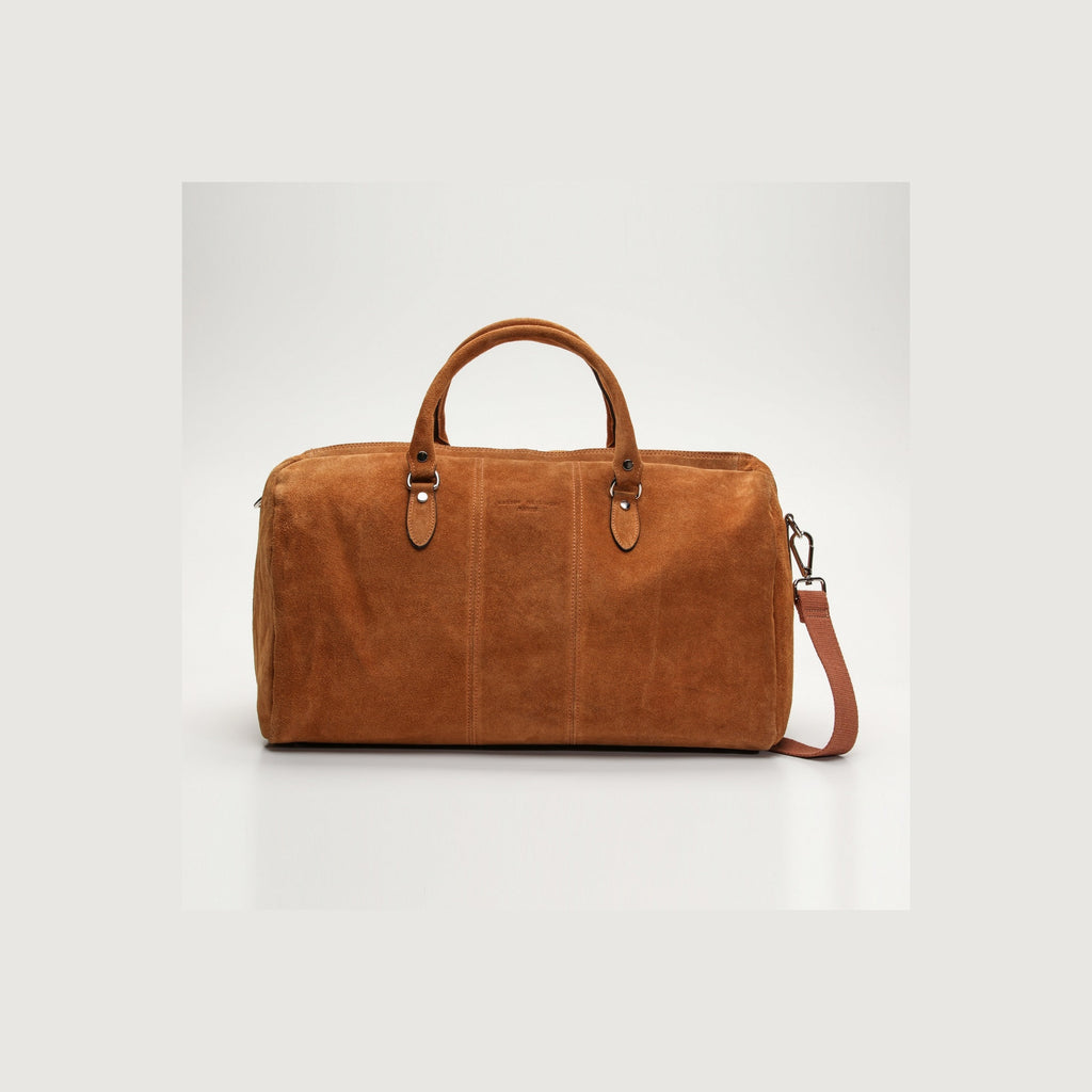 Sac De Voyage Week Daim Camel - Homme SAC DE VOYAGE Maison Heritage