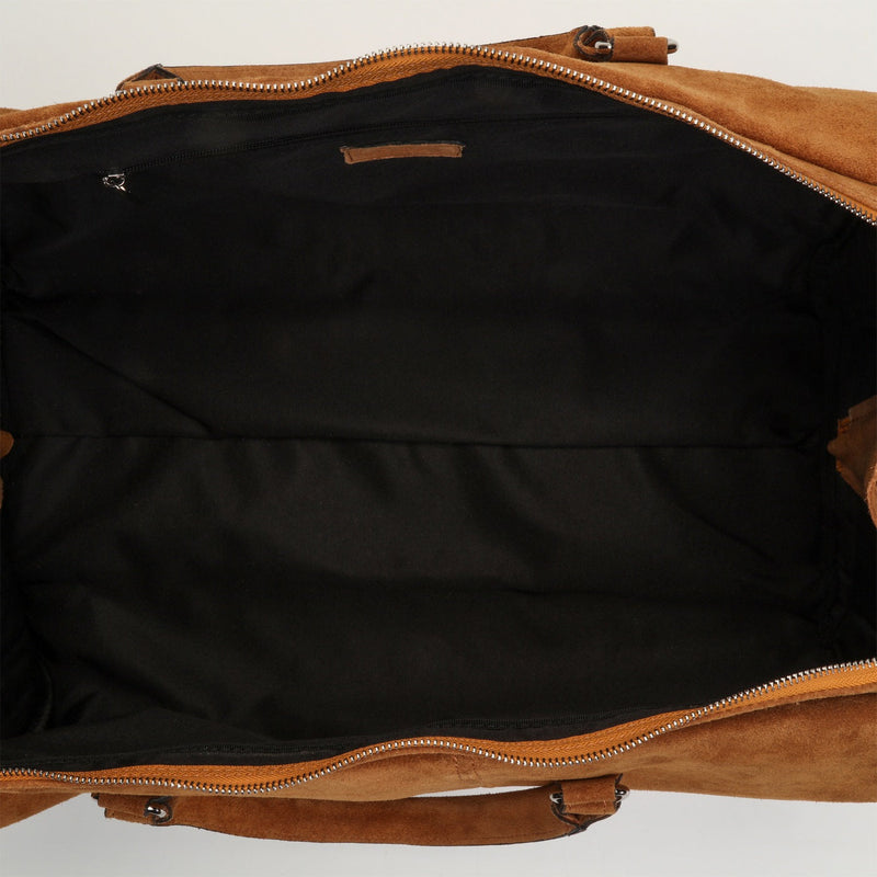 Sac De Voyage Week Daim Camel - Homme SAC DE VOYAGE Maison Heritage