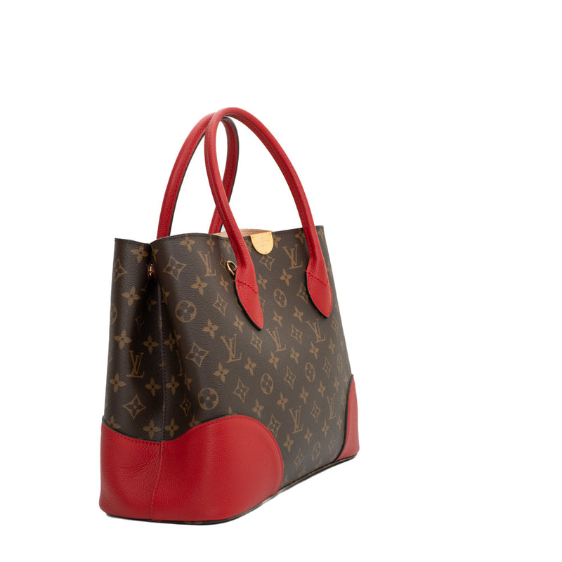 sac de seconde main flandrin  louis vuitton  en toile monogram marron côté