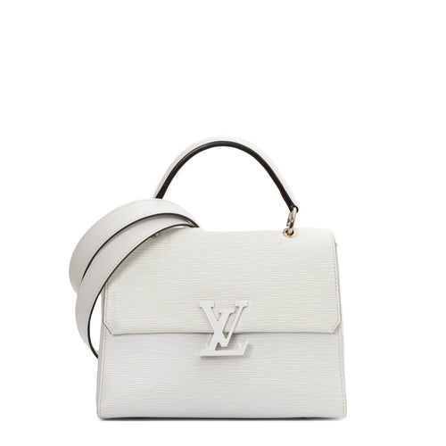 sac de seconde main grenelle louis vuitton  en cuir épi blanc face