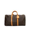 sac de seconde main keepall louis vuitton  en toile monogram marron face