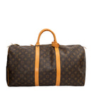 sac de seconde main keepall louis vuitton  en toile monogram marron dos