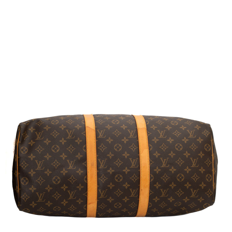 sac de seconde main keepall louis vuitton  en toile monogram marron bas