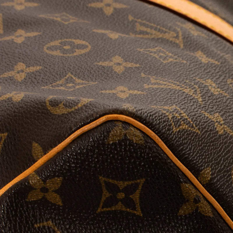 sac de seconde main keepall louis vuitton en toile monogram marron coin