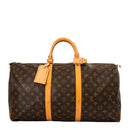 sac de seconde main keepall louis vuitton en toile monogram marron dos