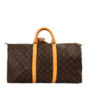 sac de seconde main keepall louis vuitton en toile monogram marron dos