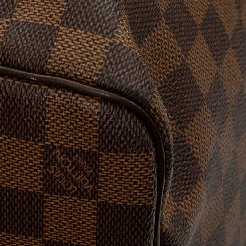 sac de seconde main keepall  louis vuitton en toile damier ébène coin 1