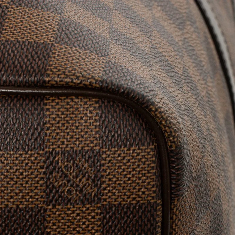 sac de seconde main keepall  louis vuitton en toile damier ébène coin 2