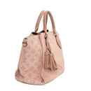 sac de seconde main mahina louis vuitton  en cuir rose côté