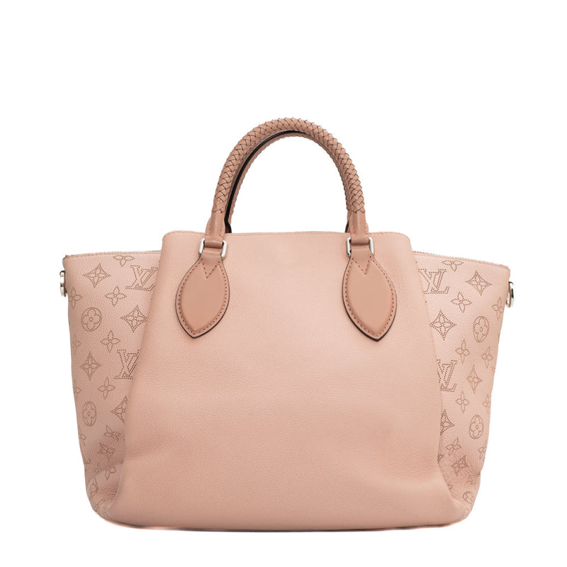 sac de seconde main mahina louis vuitton  en cuir rose dos