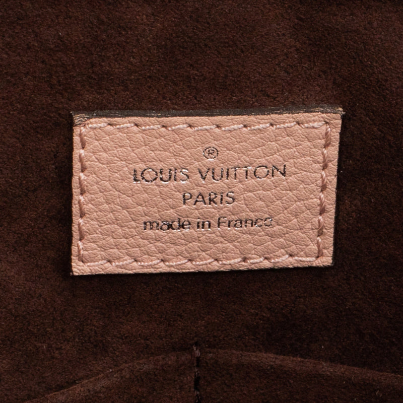 sac de seconde main mahina louis vuitton  en cuir rose label