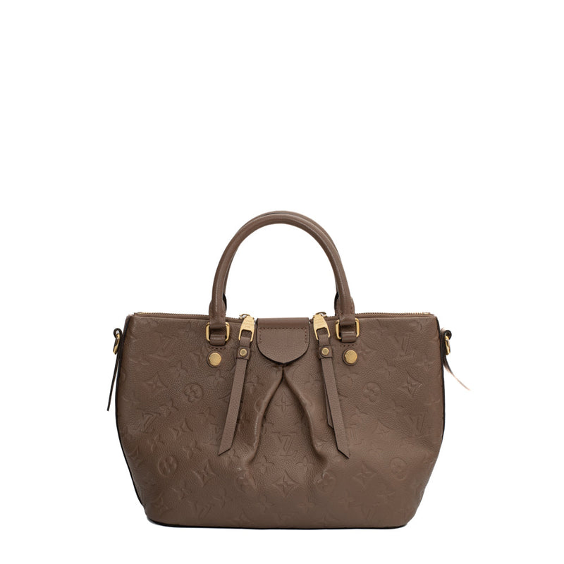 sac de seconde main mazarine louis vuitton  en cuir marron  dos