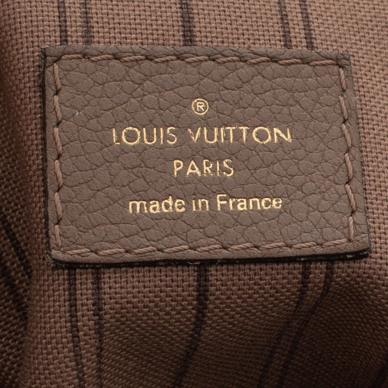 sac de seconde main mazarine louis vuitton  en cuir marron  label 