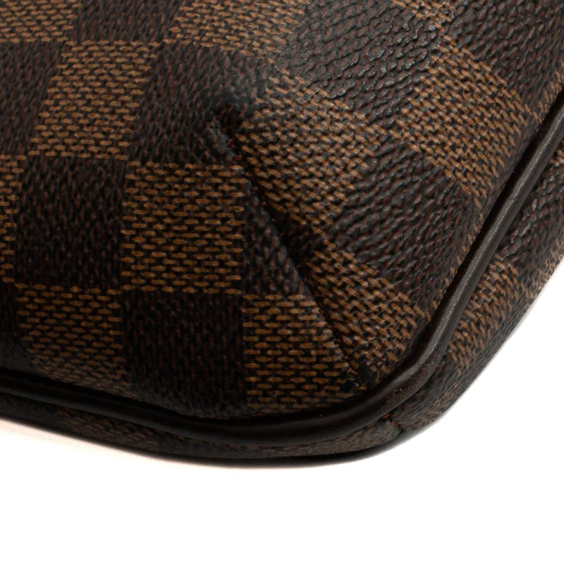 sac de seconde main musette salsa louis vuitton en toile damier marron coin