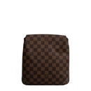 sac de seconde main musette salsa louis vuitton en toile damier marron dos