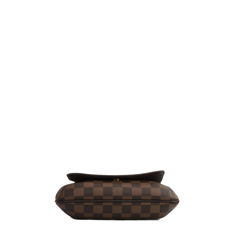 sac de seconde main musette salsa louis vuitton en toile damier marron bas