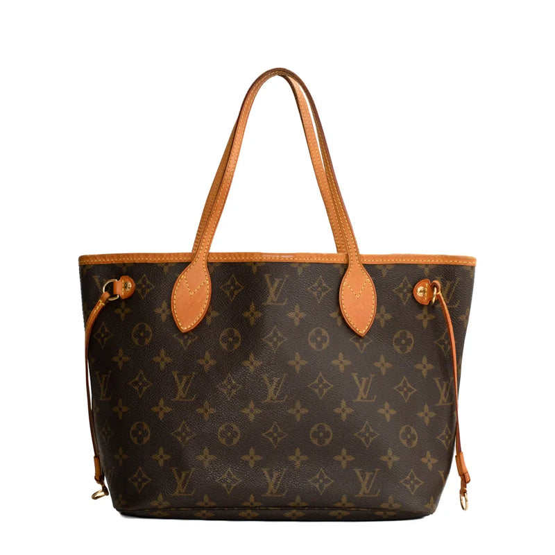 sac de seconde main neverfull  louis vuitton en toile monogram marron face