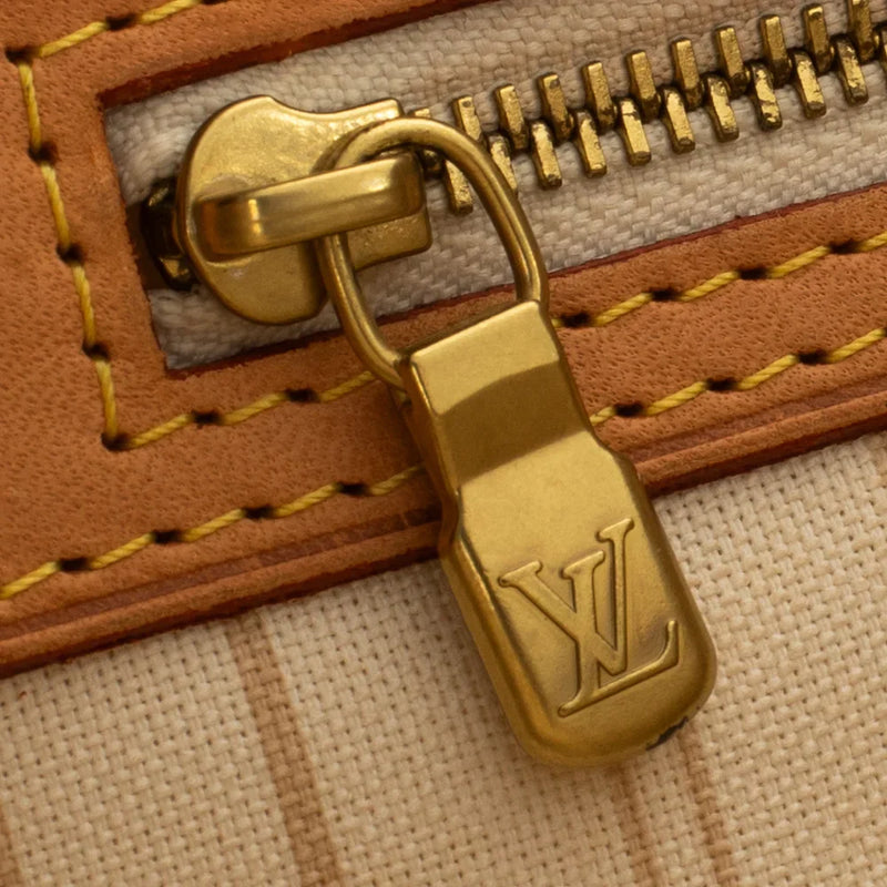 sac de seconde main neverfull louis vuitton en toile damier azur défaut 4