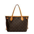 sac de seconde main neverfull louis vuitton en toile monogram marron face