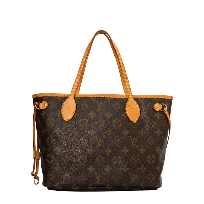 sac de seconde main neverfull louis vuitton en toile monogram marron dos