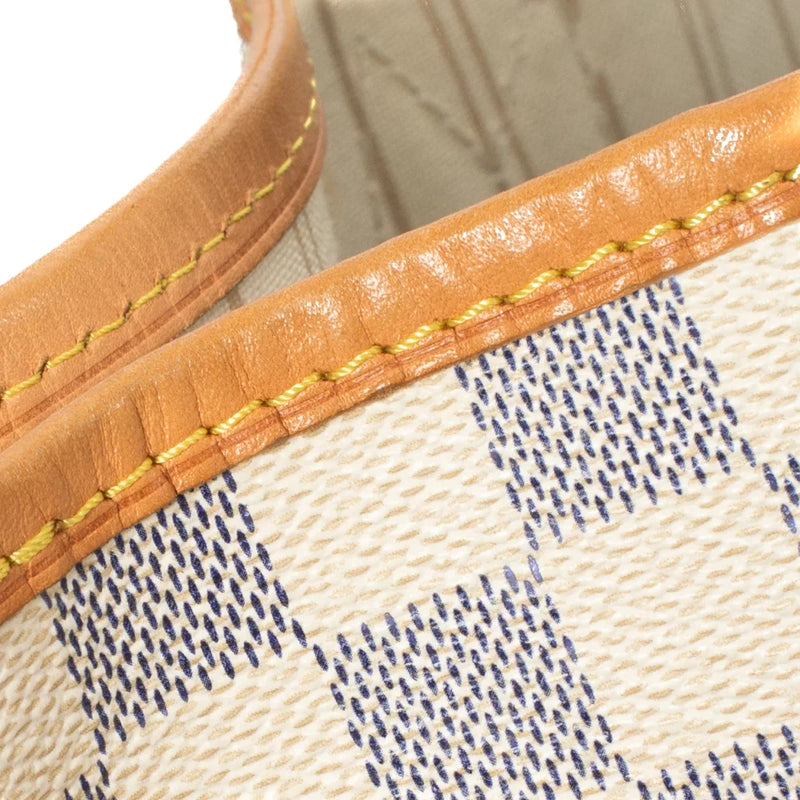 sac de seconde main neverfull louis vuitton  en toile damier azur défaut 1