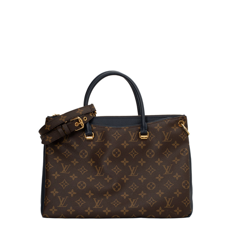 sac de seconde main pallas louis vuitton  en toile monogramme marron face