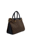 sac de seconde main pallas louis vuitton  en toile monogramme marron côté