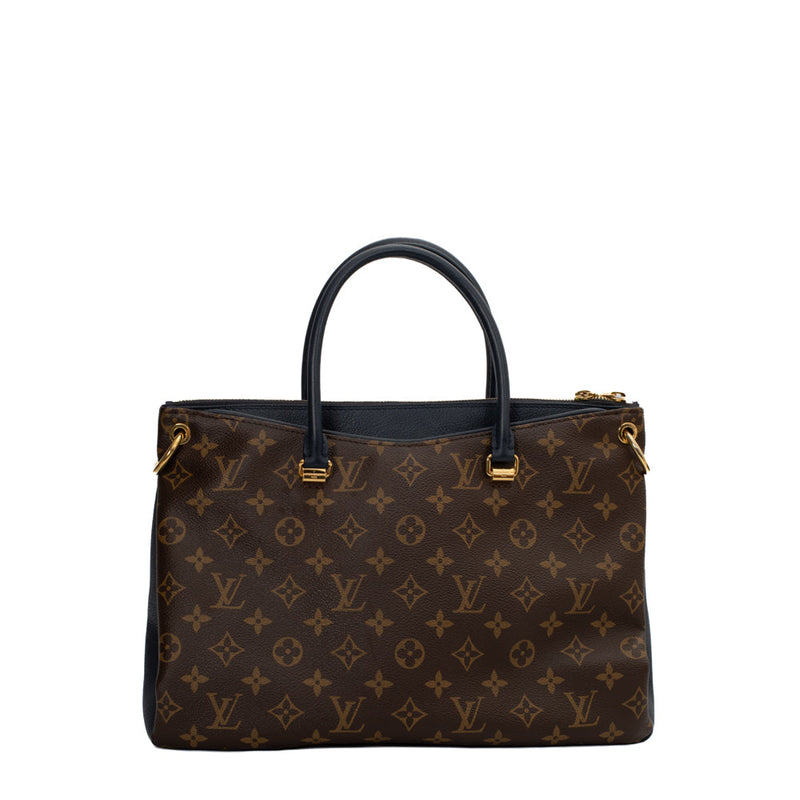 sac de seconde main pallas louis vuitton  en toile monogramme marron dos