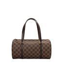 sac de seconde main papillon louis vuitton  en toile damier ébène face