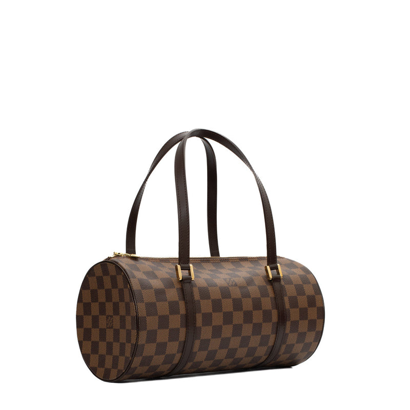 sac de seconde main papillon louis vuitton  en toile damier ébène côté