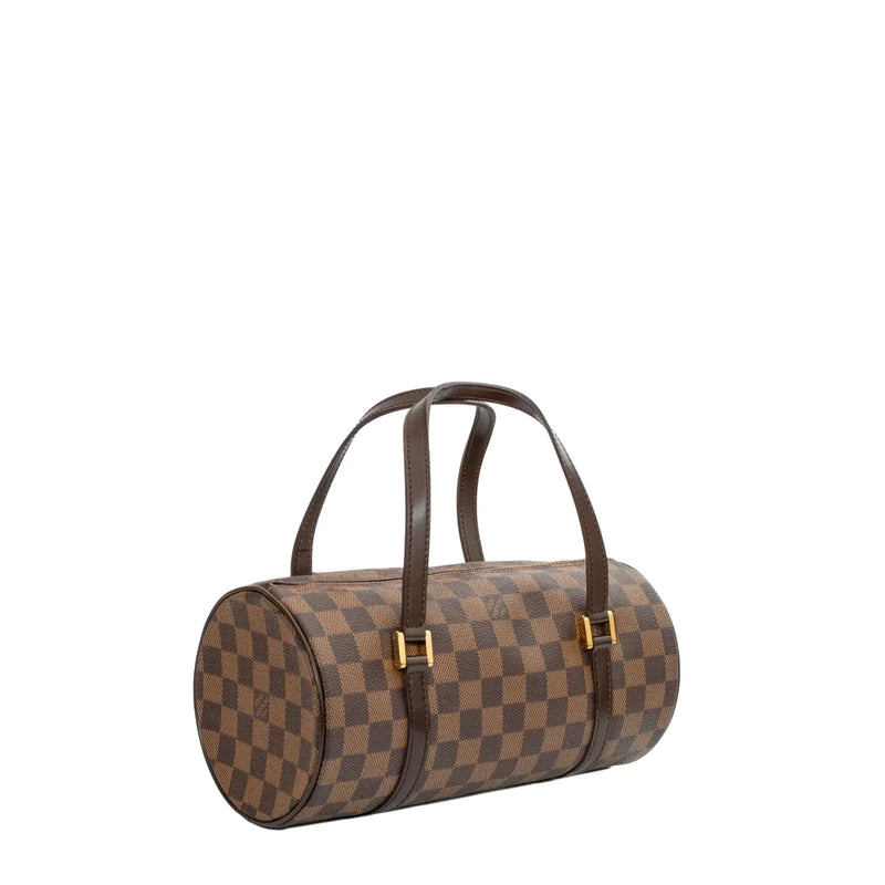 sac de seconde main papillon louis vuitton  en toile damier ébène côté