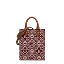 Louis Vuitton - Sac Plat En Tissu Bordeaux