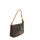 sac de seconde main pochette accessoires louis vuitton en toile monogram marron côté