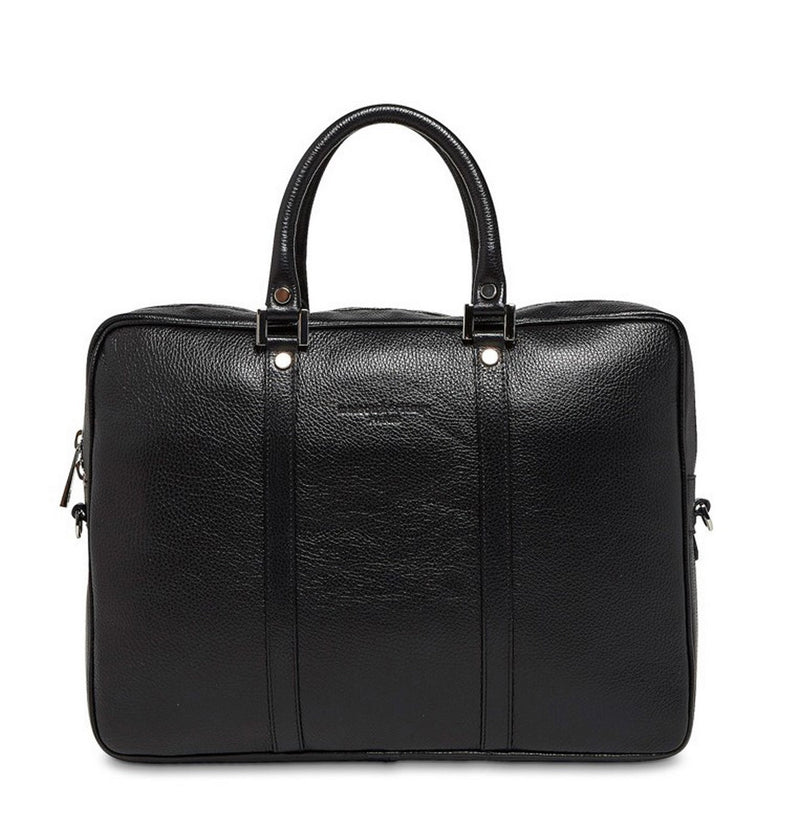 Sac Porte Documents Leo Noir - Homme SAC PORTE DOCUMENTS Maison Heritage