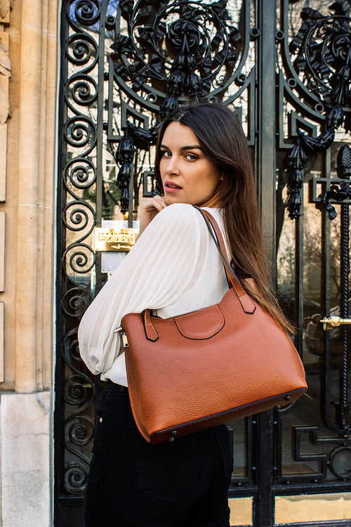 Sac Porte Epaule Rama Camel - Femme SAC PORTE EPAULE Maison Heritage