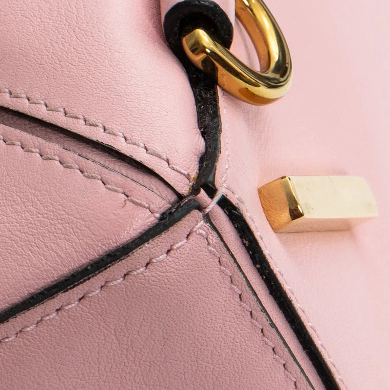 sac de seconde main puzzle loewe en cuir rose coin