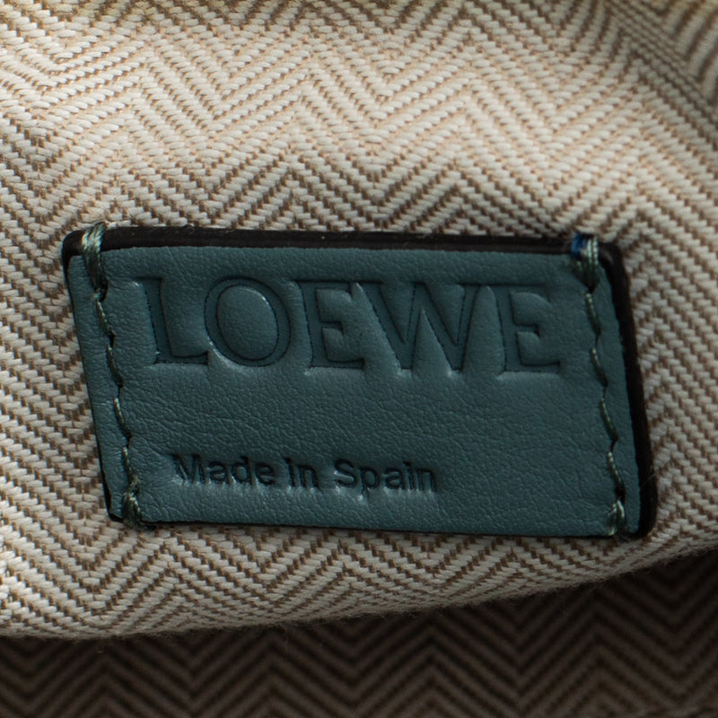 sac de seconde main puzzle  loewe en cuir bleu label