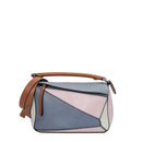 sac de seconde main puzzle  loewe en cuir violet  face