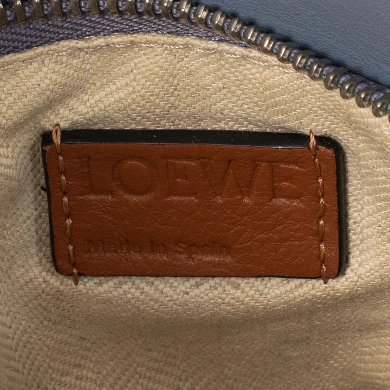 sac de seconde main puzzle  loewe en cuir violet  label