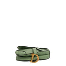 sac de seconde main saddle  dior  en cuir vert dessous