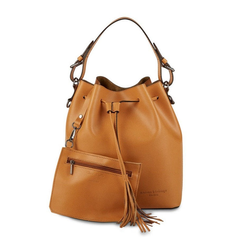 Bolso bombonera Jila - Camel - Maison Heritage - The Bradery