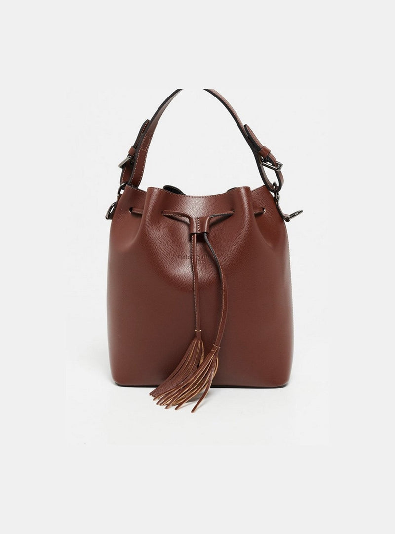 Jila Bucket Bag - Brown - Maison Heritage - The Bradery