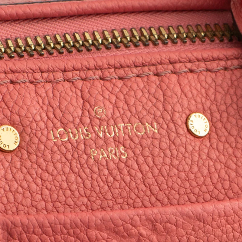 sac de seconde main speedy louis vuitton en cuir empreinte rose défaut 1