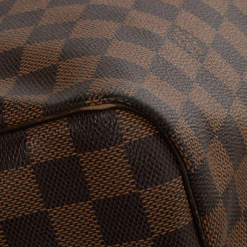 sac de seconde main speedy louis vuitton en toile damier ébène coin